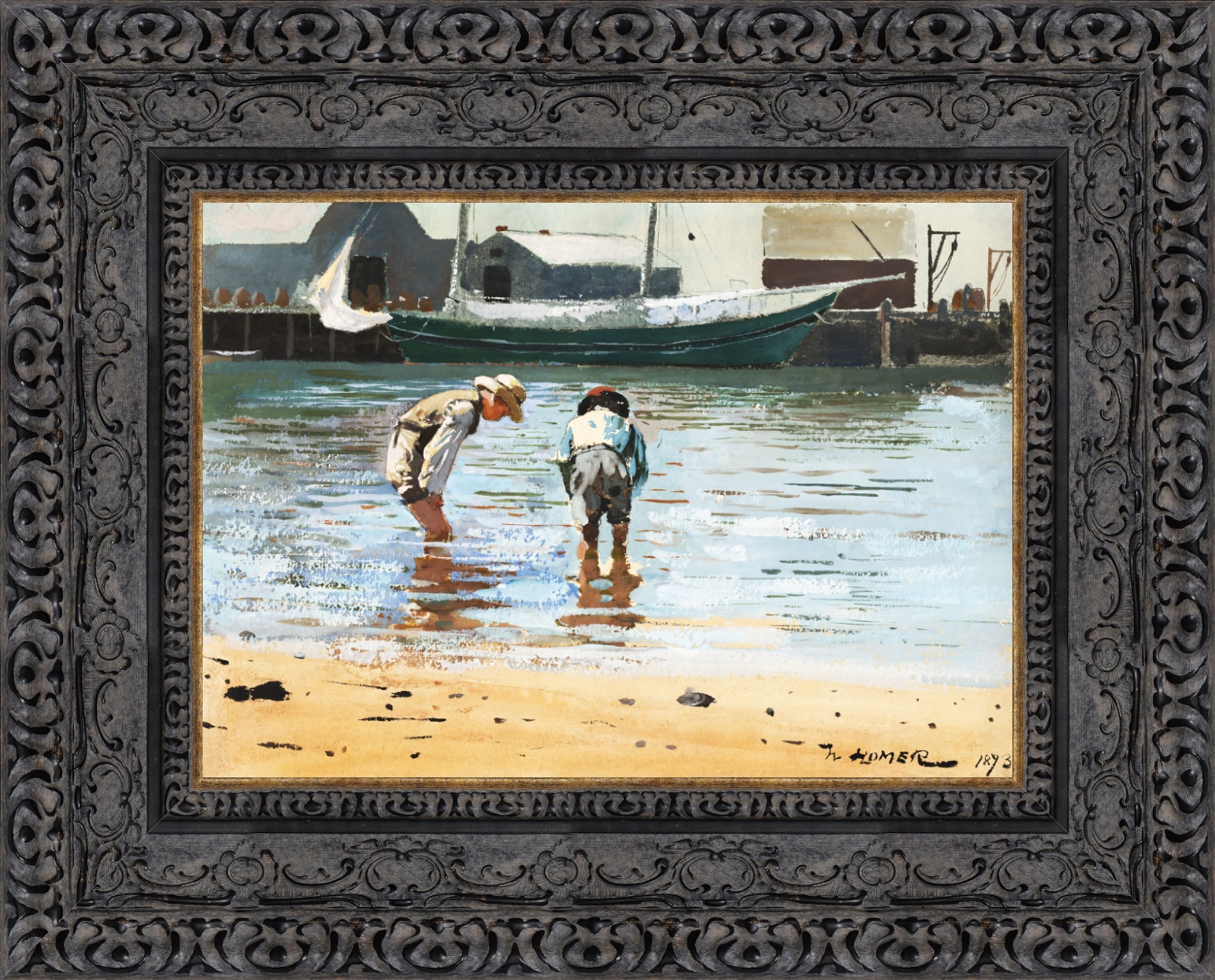 Boys Wading