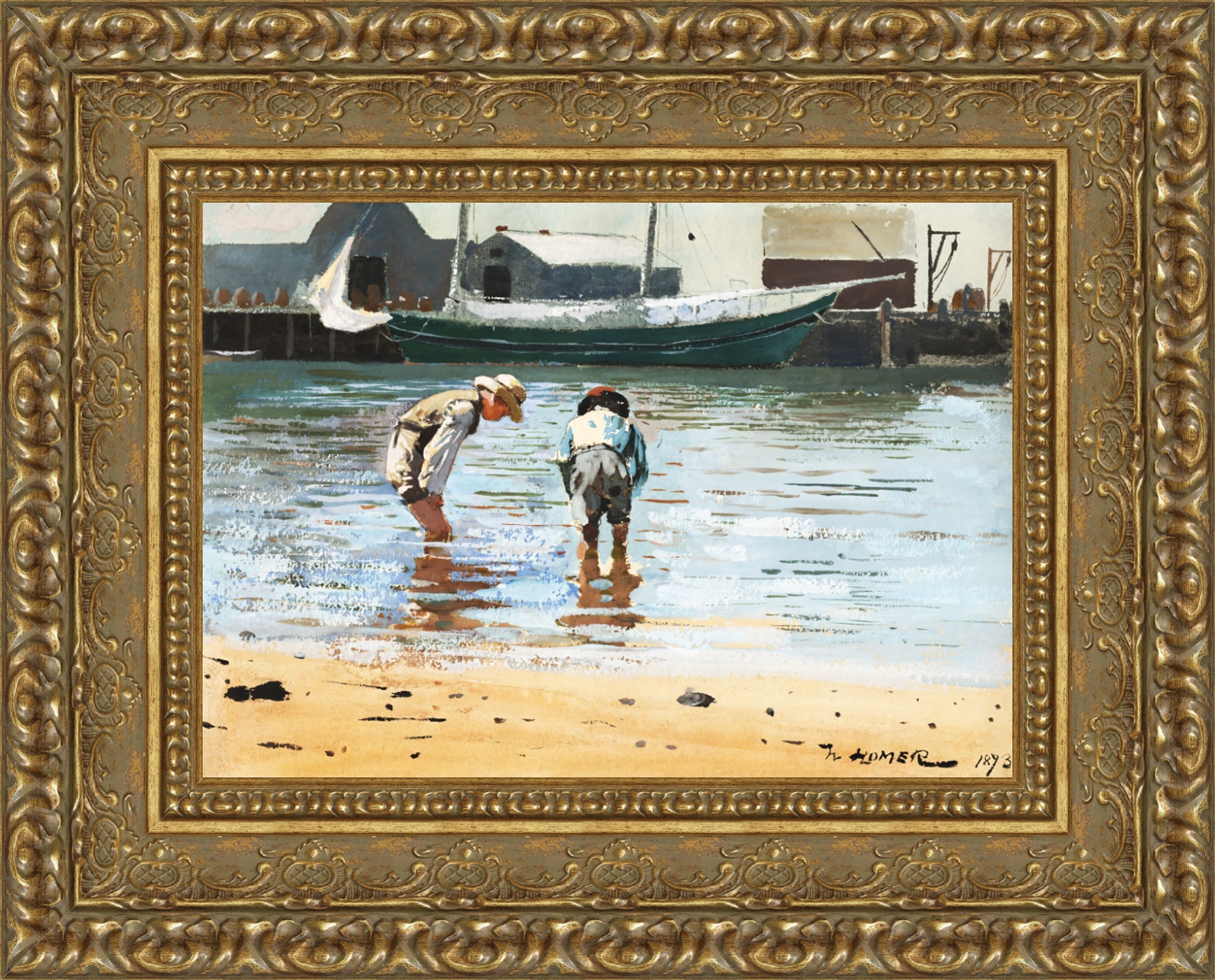 Boys Wading