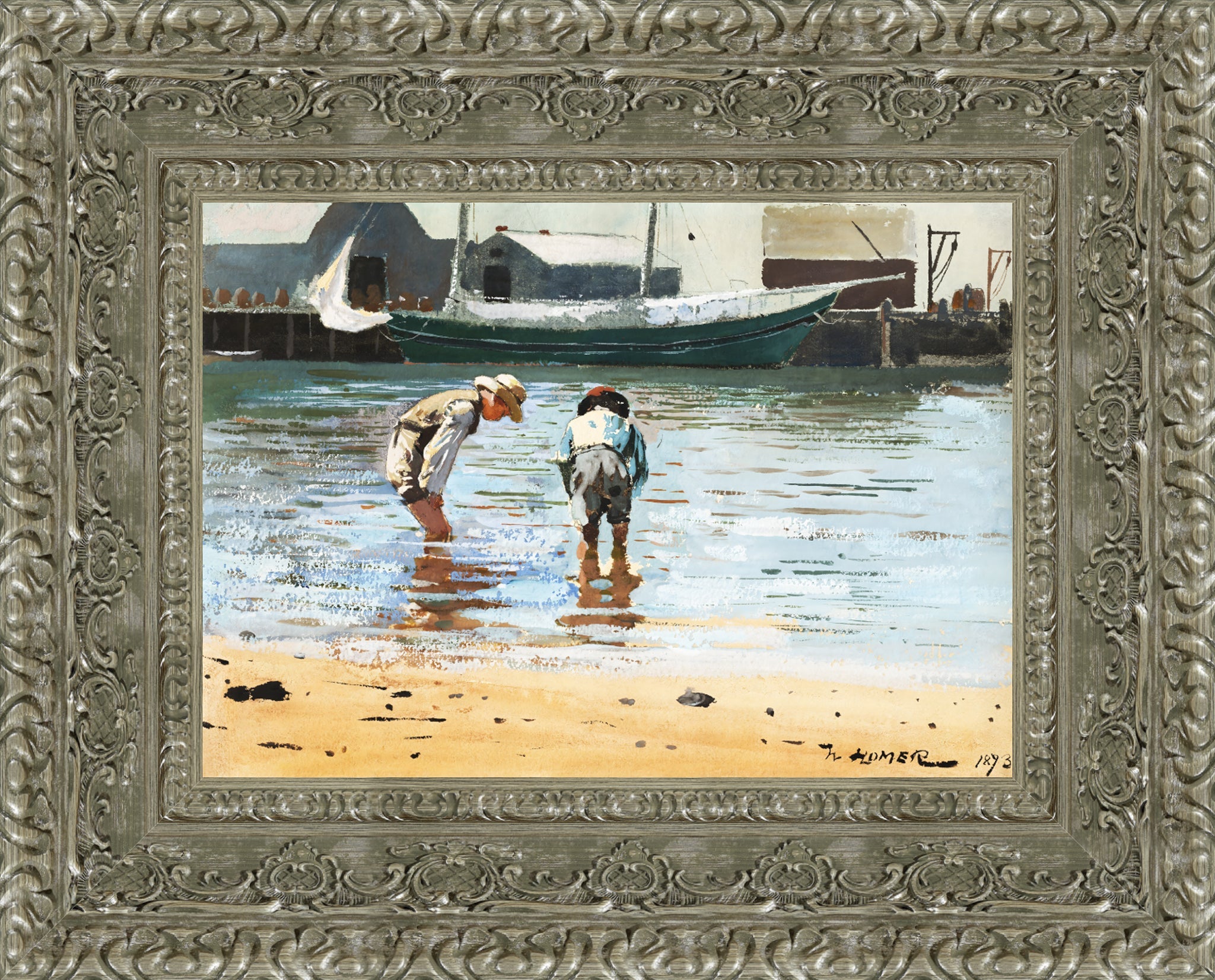 Boys Wading