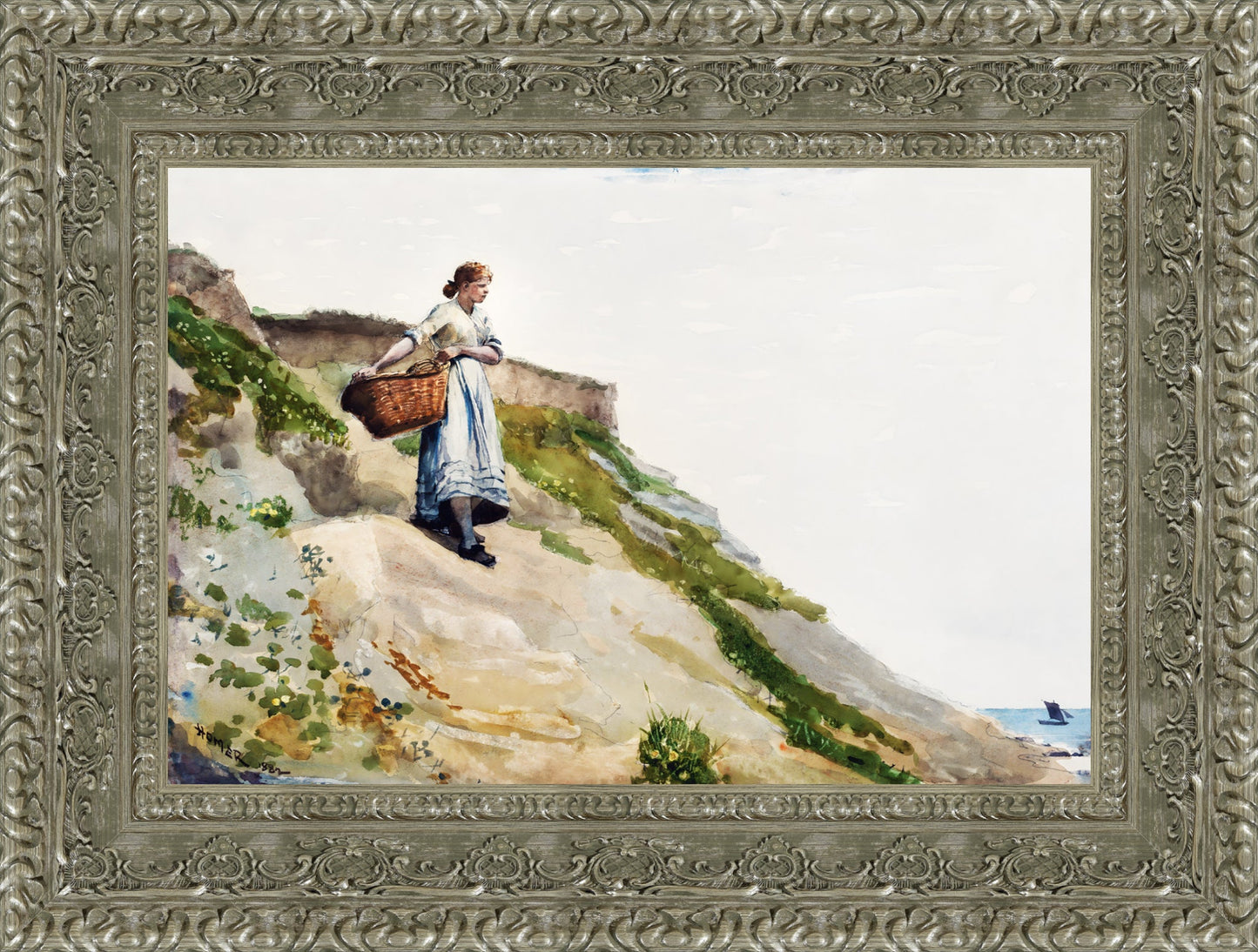 Girl Carrying a Basket