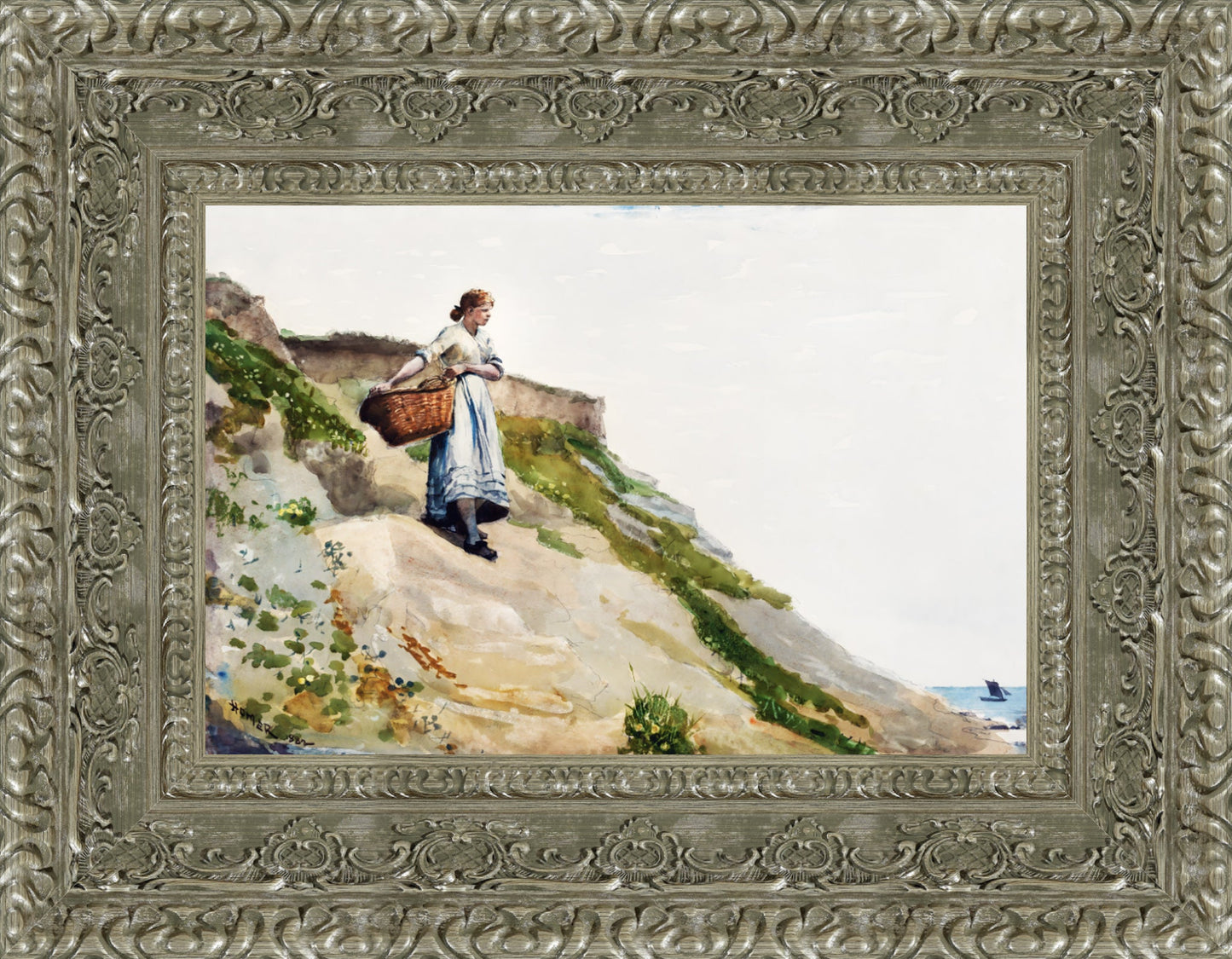Girl Carrying a Basket