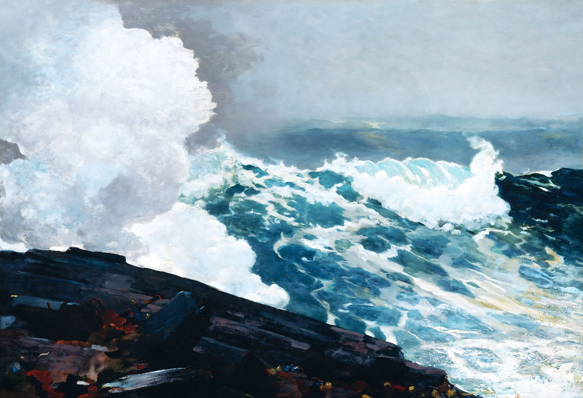 Northeaster – Winslow Homer, 1895 (reworked c. 1901), framed