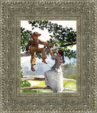 Silver frame