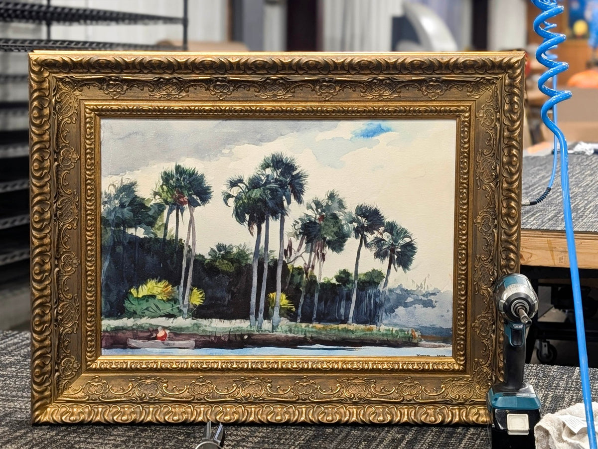 Red Shirt, Homosassa, Florida by Winslow Homer — Framed Giclee Canvas Print | Canvas Classics
