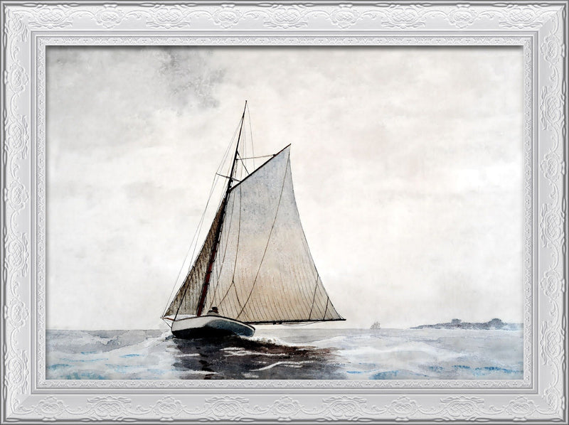 Sailing Off Gloucester – Winslow Homer, 1880