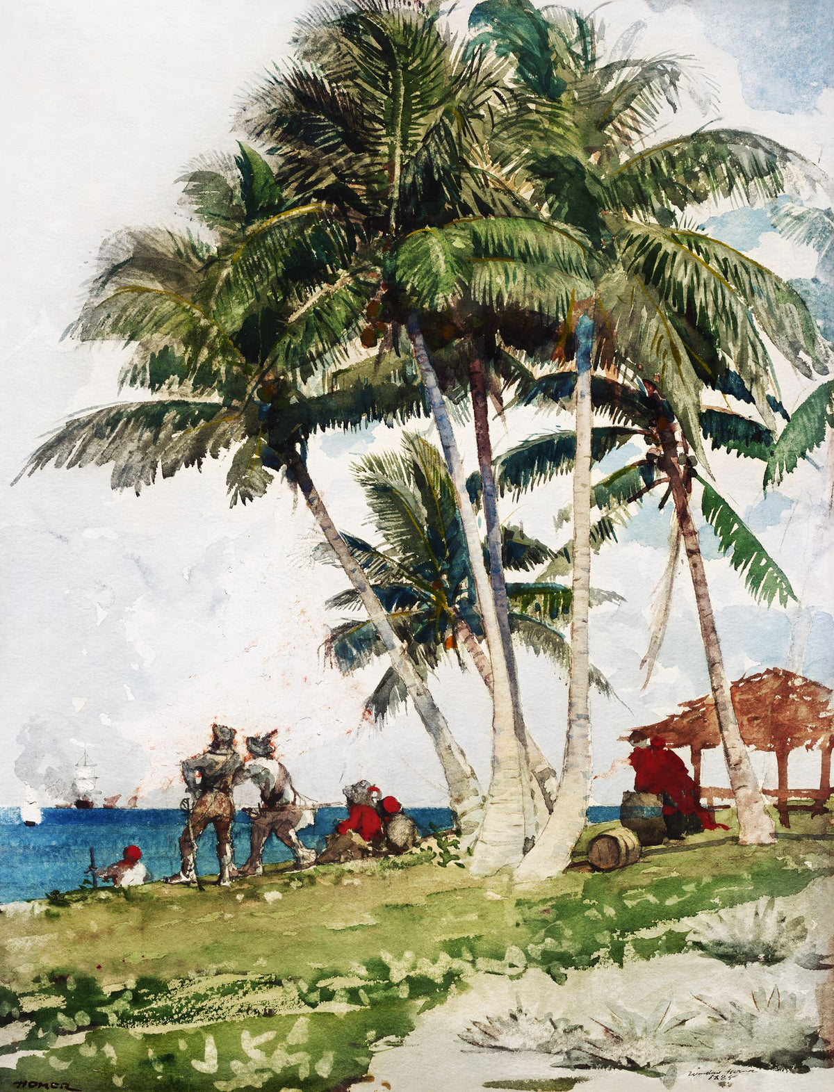 The Buccaneers – Winslow Homer, 1880, framed