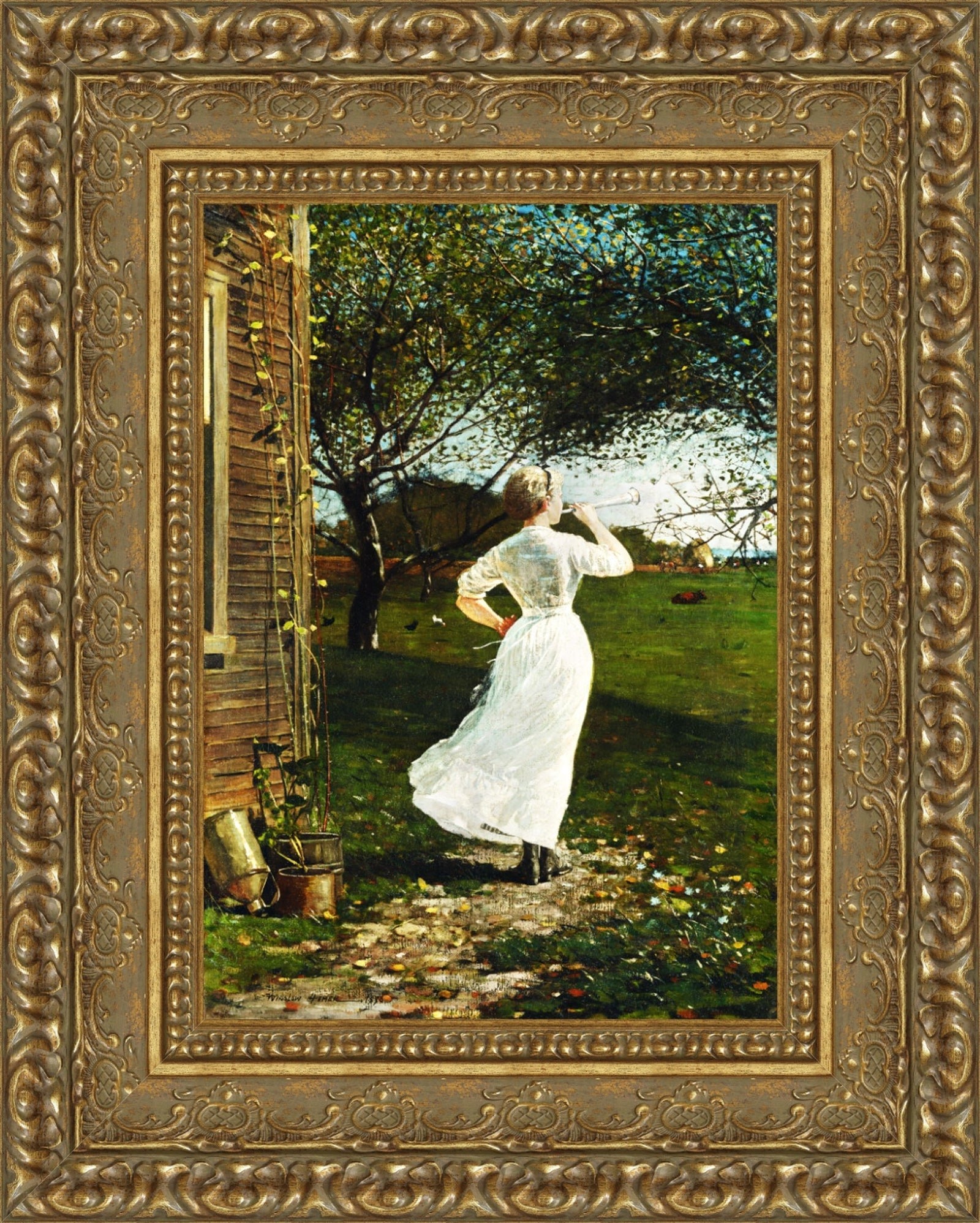 The Dinner Horn – Winslow Homer, 1870