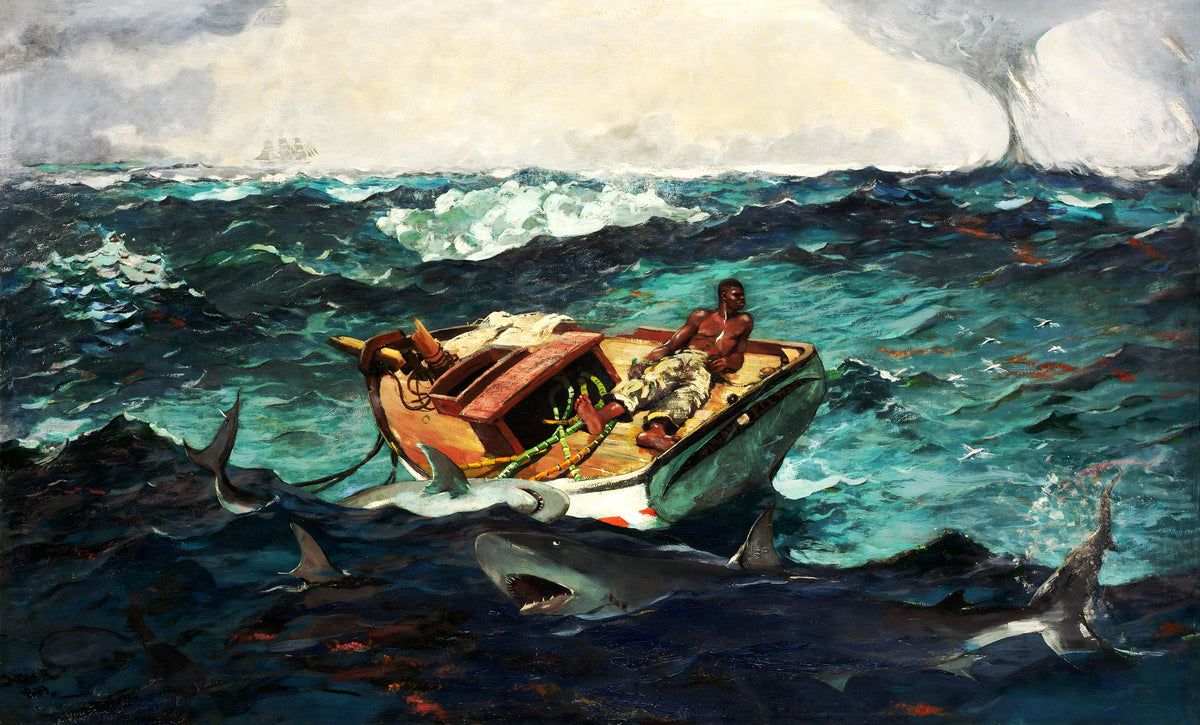 The Gulf Stream – Winslow Homer, 1899, framed