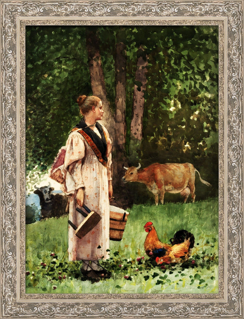 The Milk Maid – Winslow Homer, 1878