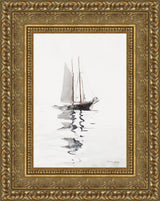 Two-Masted Schooner with Dory – Winslow Homer, c. 1880s